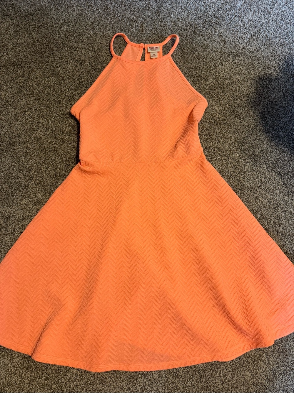Coral Halter Fit & Flare Dress - Mossimo Supply Co.